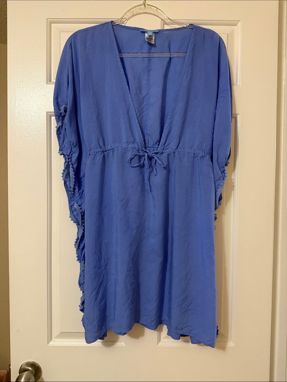 Draper James Blue V-Neck Swim Coverup